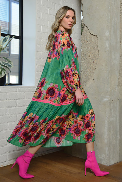 Cooper Creating Classics Dress Green Floral