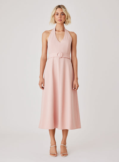 Pier Midi Dress in peach from Esmaee