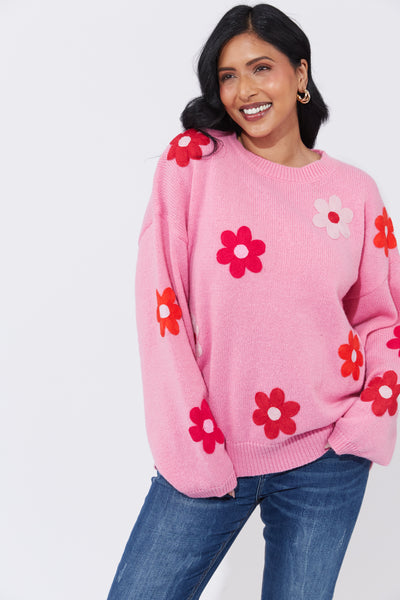 Delphi Jumper in Chilli Pink from Haven