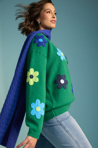 Delphi Jumper in Blue & Oasis From Haven