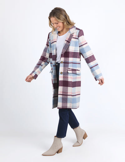 Elm Lifestyle Blanche Check Coat 