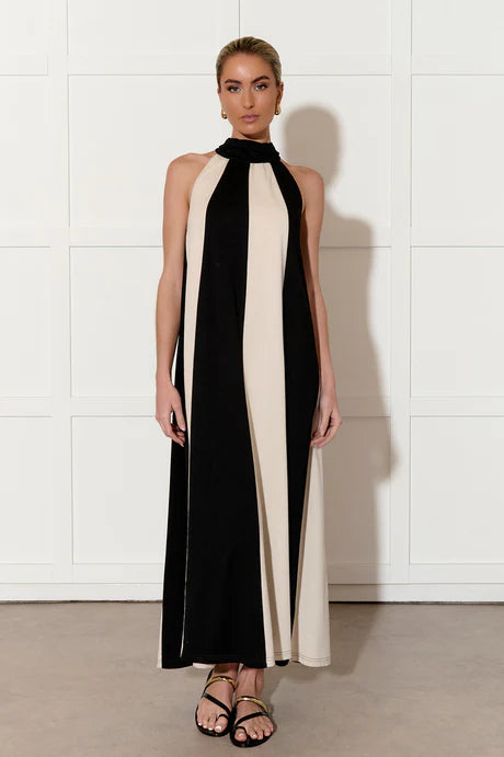 Adorne Kendra Contrast Maxi Formal Dress