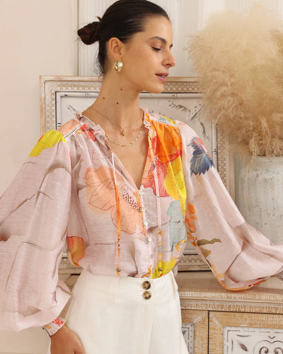 Eloise Floral Long Sleeve Blouse from Iris Maxi 