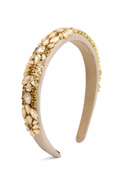Morgan & Taylor Elodie Headband Gold – product close-up front view