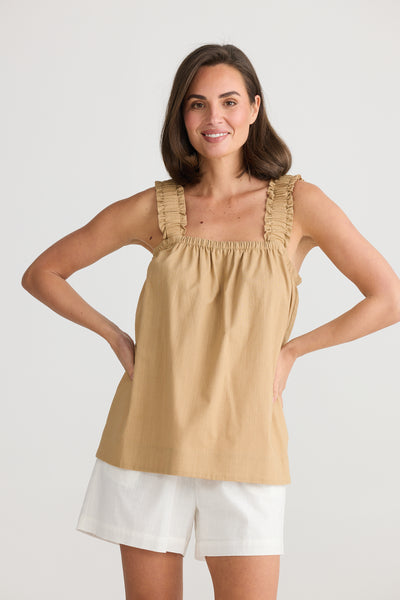 Penny Taupe Top from Holiday