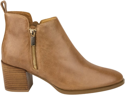 Hannah Tan Leather Boots from Isabella