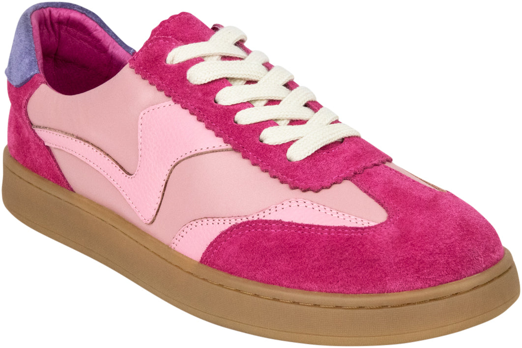 Hinako Castro Leather Sneakers - Pink – Binny Bowe Boutique