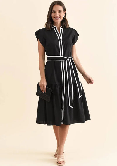 Betty Basics Mari Dress Black & White
