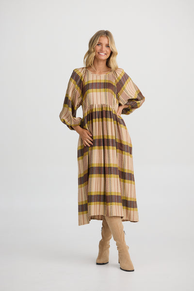 Shanty Angel Wings Dress in Santiago Check. 