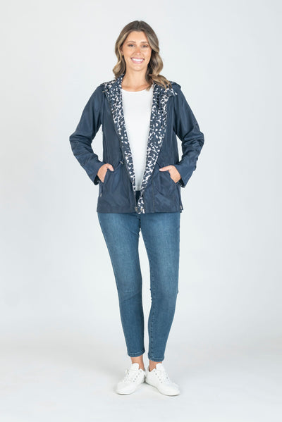 Reversible spray Jacket in navy from Maglia