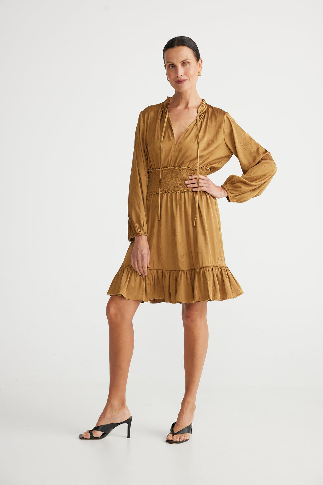 Freya Dress in Bronze Freya Dress in Bronze